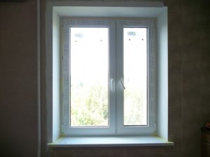 Противопожарное алюминиевое окно с подоконником / серия FRM1002